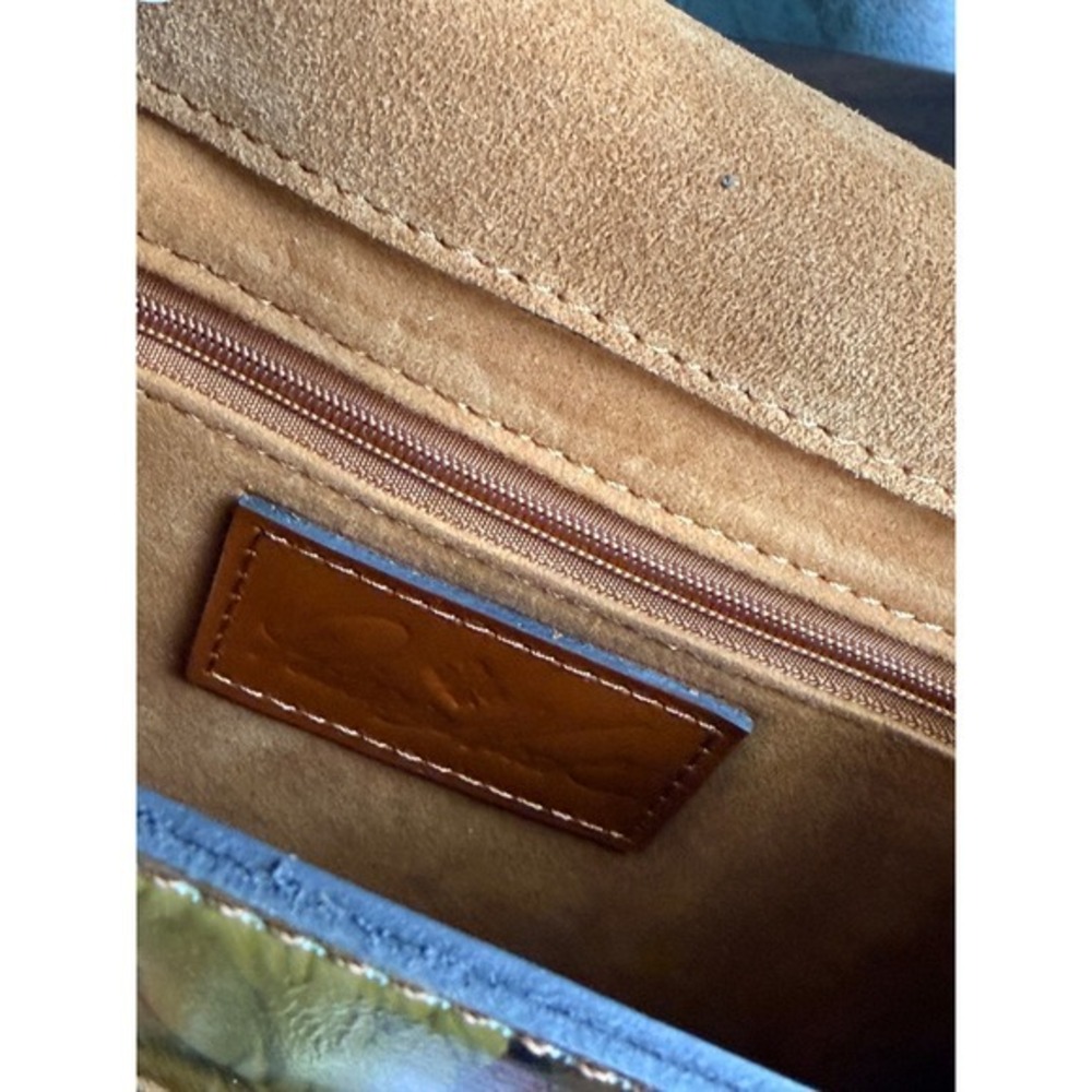 NWT $249 Patricia Nash Marigold Harvest Floral Leather Satchel Crossbody Bag - Picture 10 of 15